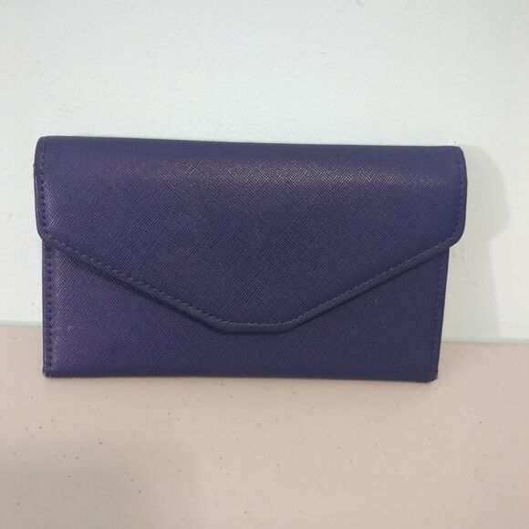 Zoppen Travel Passport Wallet Trifold Navy Blue RFID Protection - Picture 1 of 4
